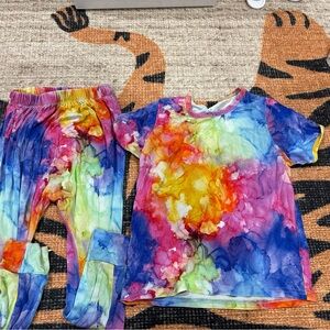 Velvet Color Splash Kids Pajama Set